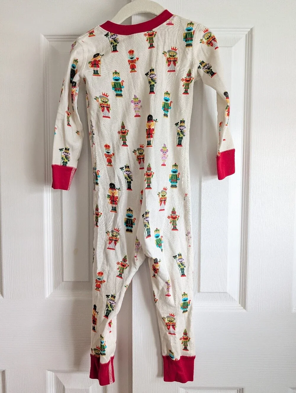 EUC 3T/90cm Hanna Andersson Sesame Street Pajamas Hannajams Nutcracker Christmas